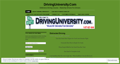 Desktop Screenshot of drivinguniversity.wordpress.com