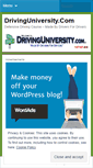 Mobile Screenshot of drivinguniversity.wordpress.com