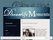 Tablet Screenshot of dreamlifemoments.wordpress.com