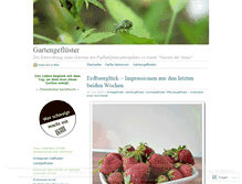 Tablet Screenshot of gartengefluester.wordpress.com