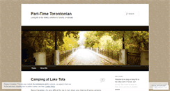 Desktop Screenshot of parttimetorontonian.wordpress.com