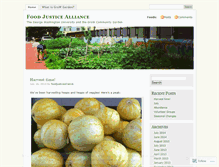 Tablet Screenshot of foodjusticealliance.wordpress.com