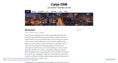 Desktop Screenshot of carpedsm.wordpress.com
