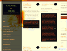 Tablet Screenshot of caramelandsheek.wordpress.com