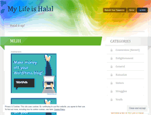 Tablet Screenshot of mylifeishalal.wordpress.com