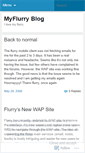 Mobile Screenshot of myflurry.wordpress.com