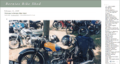 Desktop Screenshot of berniesbikeshed.wordpress.com