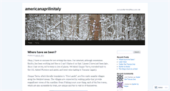 Desktop Screenshot of americanaprilinitaly.wordpress.com