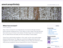 Tablet Screenshot of americanaprilinitaly.wordpress.com