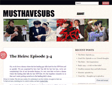 Tablet Screenshot of musthavesubs.wordpress.com