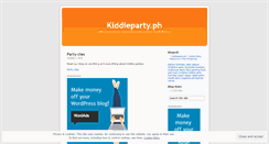 Desktop Screenshot of kiddiepartyph.wordpress.com