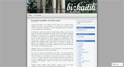 Desktop Screenshot of bizkaitik.wordpress.com