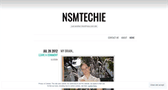 Desktop Screenshot of nsmtechie.wordpress.com