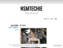 Tablet Screenshot of nsmtechie.wordpress.com