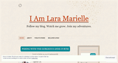 Desktop Screenshot of laramarielle.wordpress.com