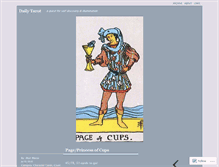 Tablet Screenshot of dailytarot.wordpress.com