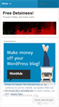 Mobile Screenshot of freedetainees.wordpress.com
