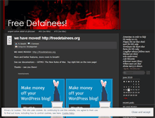 Tablet Screenshot of freedetainees.wordpress.com