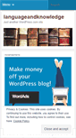 Mobile Screenshot of languageandknowledge.wordpress.com