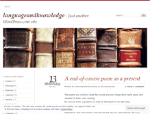 Tablet Screenshot of languageandknowledge.wordpress.com