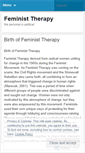 Mobile Screenshot of feministtherapy.wordpress.com