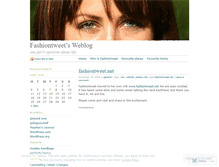 Tablet Screenshot of fashiontweet.wordpress.com