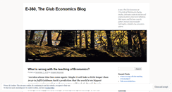 Desktop Screenshot of e360economicsclub.wordpress.com