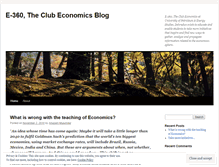 Tablet Screenshot of e360economicsclub.wordpress.com