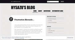 Desktop Screenshot of hysazu.wordpress.com