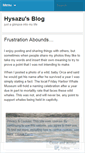 Mobile Screenshot of hysazu.wordpress.com