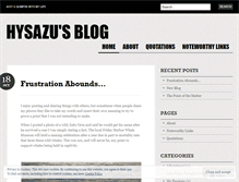 Tablet Screenshot of hysazu.wordpress.com