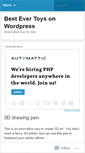 Mobile Screenshot of bestevertoys.wordpress.com