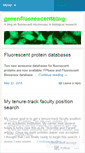 Mobile Screenshot of greenfluorescentblog.wordpress.com