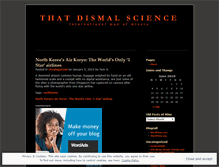 Tablet Screenshot of dismalsci.wordpress.com