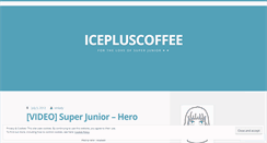 Desktop Screenshot of icepluscoffee.wordpress.com