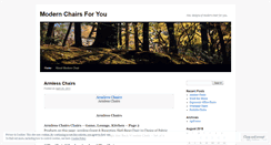 Desktop Screenshot of modernchairs.wordpress.com