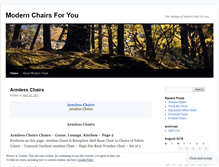 Tablet Screenshot of modernchairs.wordpress.com