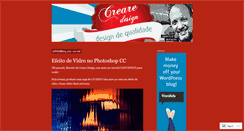Desktop Screenshot of crearedesign.wordpress.com