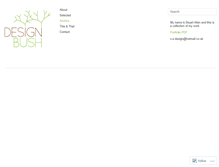 Tablet Screenshot of designbush.wordpress.com