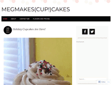 Tablet Screenshot of megmakescakes.wordpress.com