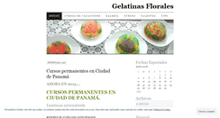 Desktop Screenshot of gelatinasflorales.wordpress.com