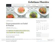 Tablet Screenshot of gelatinasflorales.wordpress.com