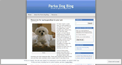 Desktop Screenshot of parkadogblog.wordpress.com