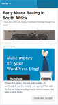 Mobile Screenshot of earlymotorracinginsouthafrica.wordpress.com