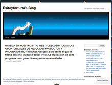 Tablet Screenshot of exitoyfortuna.wordpress.com