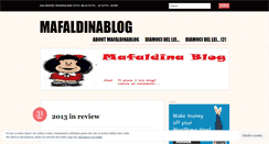 Desktop Screenshot of mafaldinablog.wordpress.com