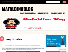 Tablet Screenshot of mafaldinablog.wordpress.com