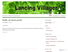 Tablet Screenshot of lancingvillager.wordpress.com