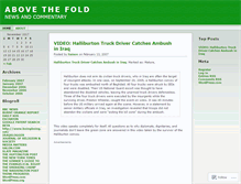 Tablet Screenshot of abovethefold.wordpress.com