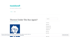 Desktop Screenshot of howielisnoff.wordpress.com